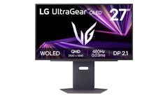 LG 27" ULTRAGEAR OLED 480HZ QHD GAMING MONITOR, 0.03MS (GTG), DP 2.1, DISPLAYHDR TRUE BLACK 400