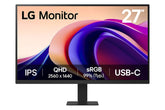 LG 27” QHD IPS MONITOR WITH USB-C