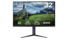 LG 32” ULTRAGEAR QHD NANO IPS 180HZ GAMING MONITOR, 1MS (GTG), HDR10