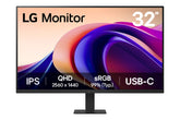 LG 32" QHD IPS MONITOR, 100HZ, 5MS, HDR10 WITH USB-C