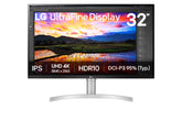 LG 32" UHD 4K (3840X2160) HDR IPS MONITOR