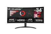 LG 34" ULTRAWIDE QHD CURVED MONITOR