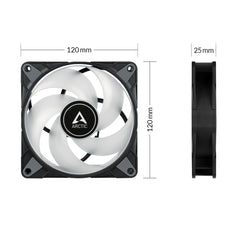 ARCTIC P12 120MM PWM PST ARGB CASE FAN 2000RPM 1PK