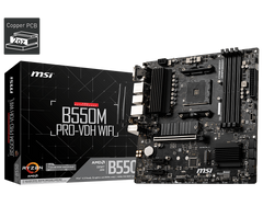 MSI B550 AM4 4DDR4 RAID M.2 USB 3.2 WIFI AC+BT VGA+DP+HDMI MATX MB