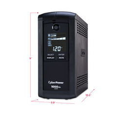 CYBERPOWER 1000VA/600W 1080J W/AVR,DISPLAY 9-OUT,USB/RS232