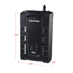 CYBERPOWER 685VA/390W 890J W/AVR 8-OUT,USB/RS232 SINE WAVE