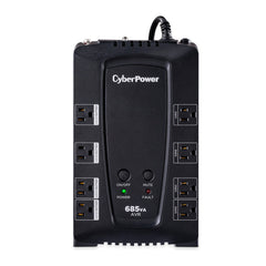 CYBERPOWER 685VA/390W 890J W/AVR 8-OUT,USB/RS232 SINE WAVE