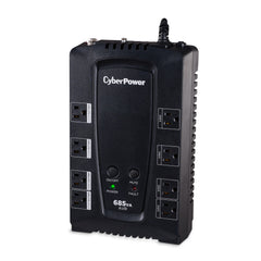 CYBERPOWER 685VA/390W 890J W/AVR 8-OUT,USB/RS232 SINE WAVE