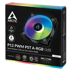 ARCTIC P12 120MM PWM PST ARGB CASE FAN 2000RPM 1PK