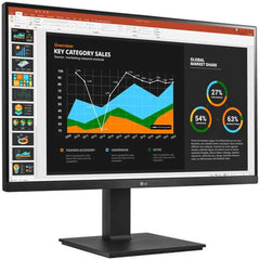 LG 27" IPS QHD MONITOR WITH HDR10, SRGB 99%, DAISY CHAIN, USB TYPE‑C AND BUILT‑IN SPEAKERS