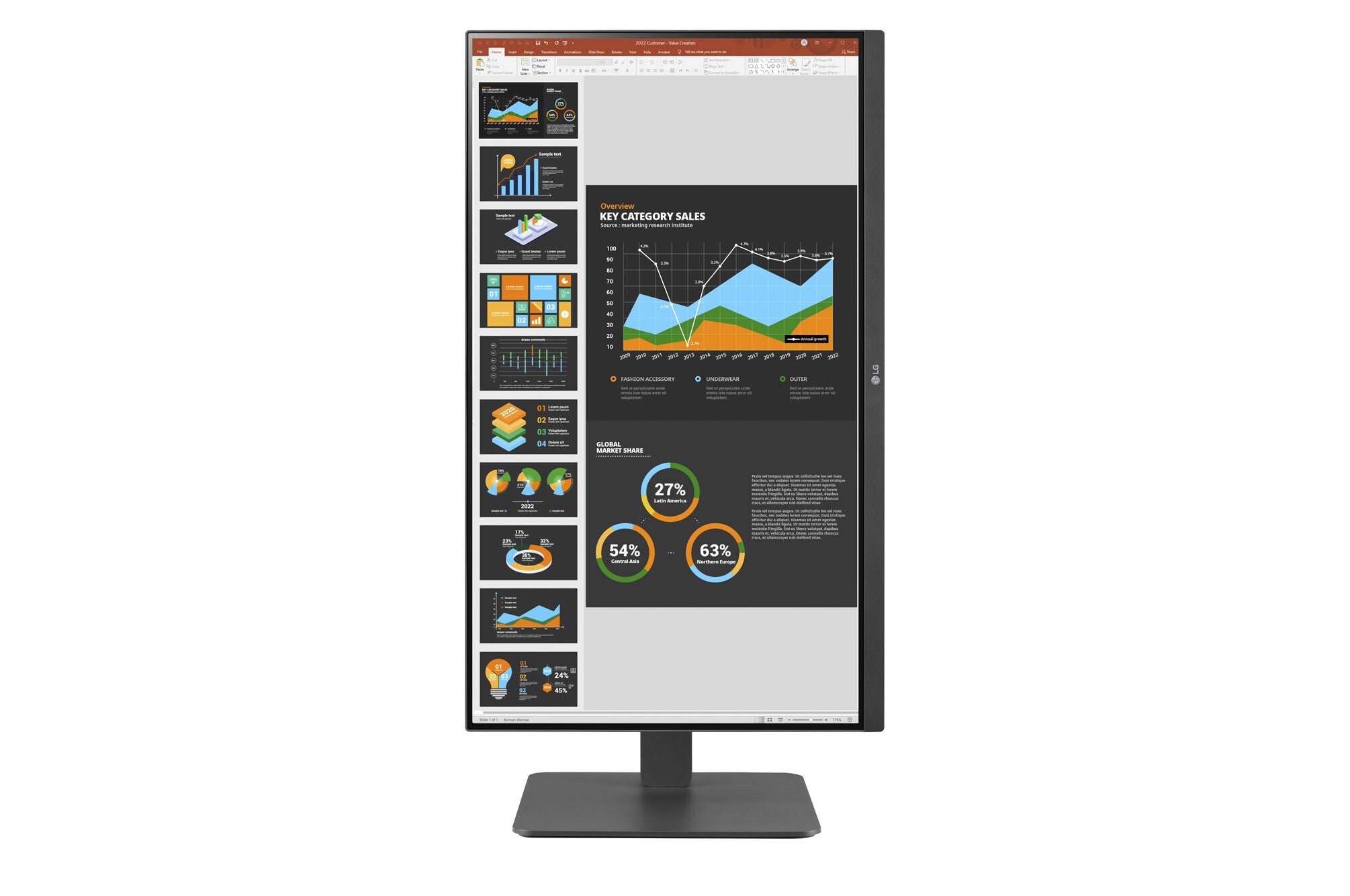 LG 27" FULL HD (1920X1080) IPS MONITOR WITH USB TYPE‑C