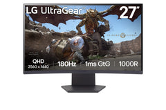 LG 27” ULTRAGEAR 1000R CURVED GAMING MONITOR, QHD, 1MS (GTG), 180HZ