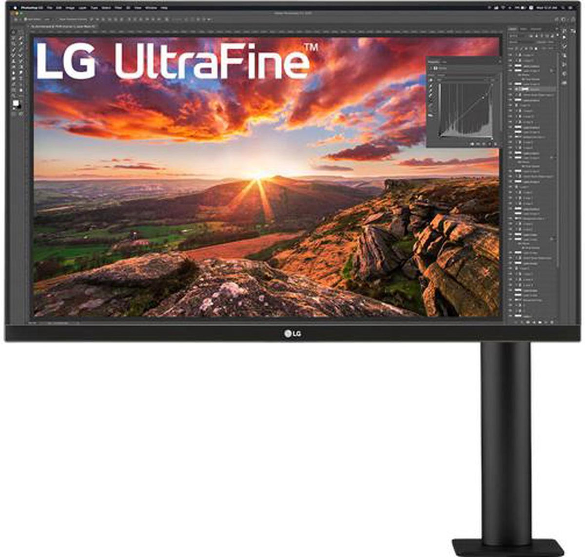 LG 27" 4K UHD ULTRAFINE IPS MONITOR WITH VESA DISPLAYHDR 400, USB TYPE-C AND ERGO STAND