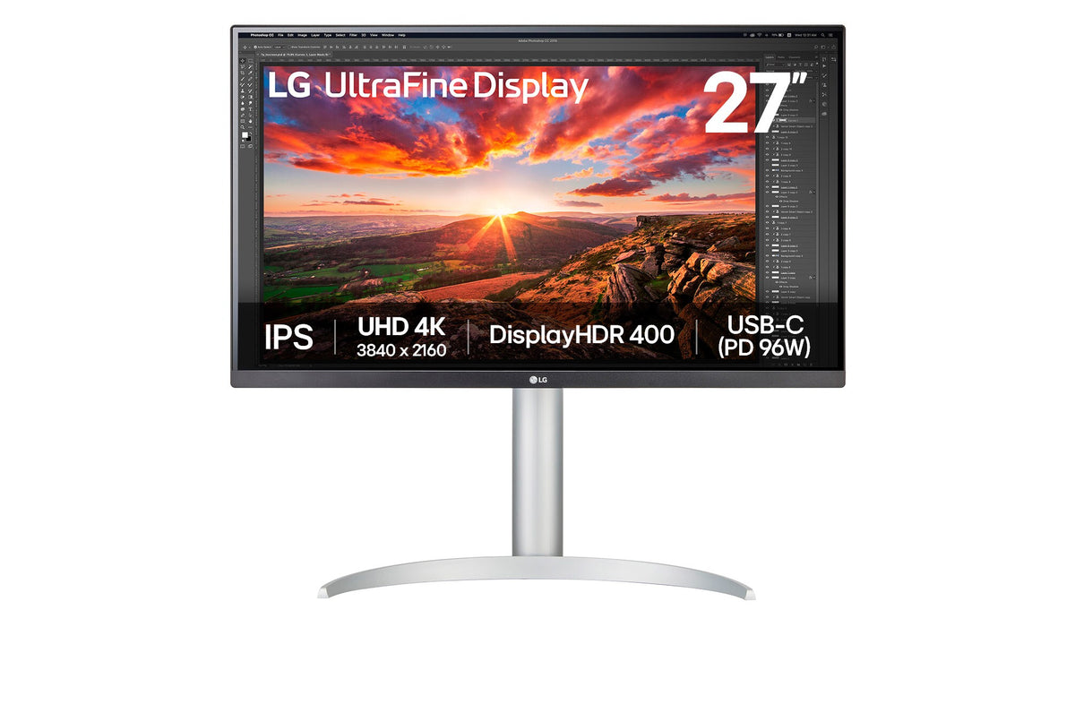 LG 27" ULTRAFINE UHD 4K IPS MONITOR WITH VESA DISPLAYHDR 400
