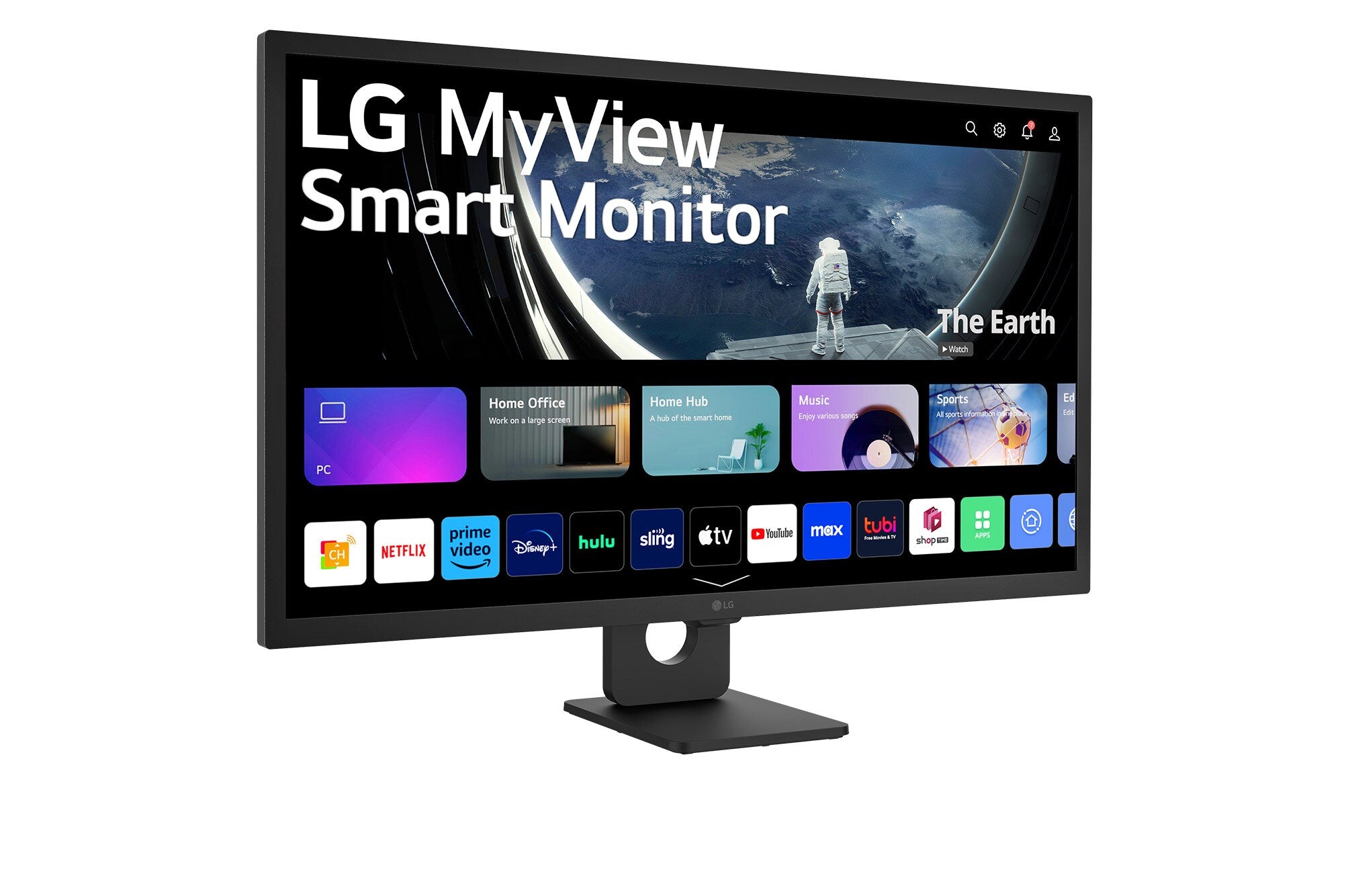 LG 32" FULL HD IPS SMART MONITOR WITH WEBOS (BLACK)