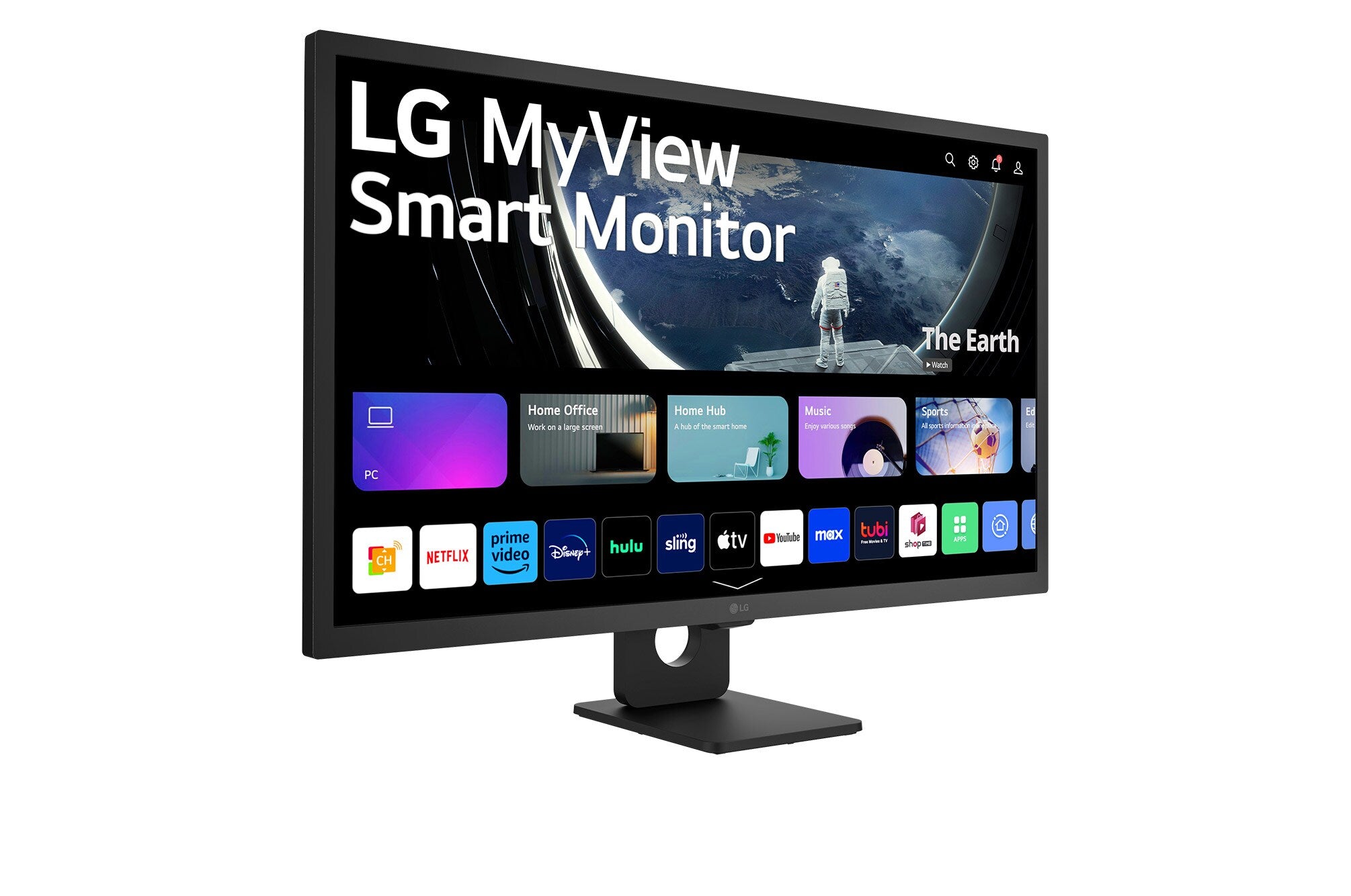 LG 32" FULL HD IPS SMART MONITOR WITH WEBOS (BLACK)