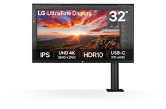 LG 32" UHD 4K ERGO IPS MONITOR WITH USB-C
