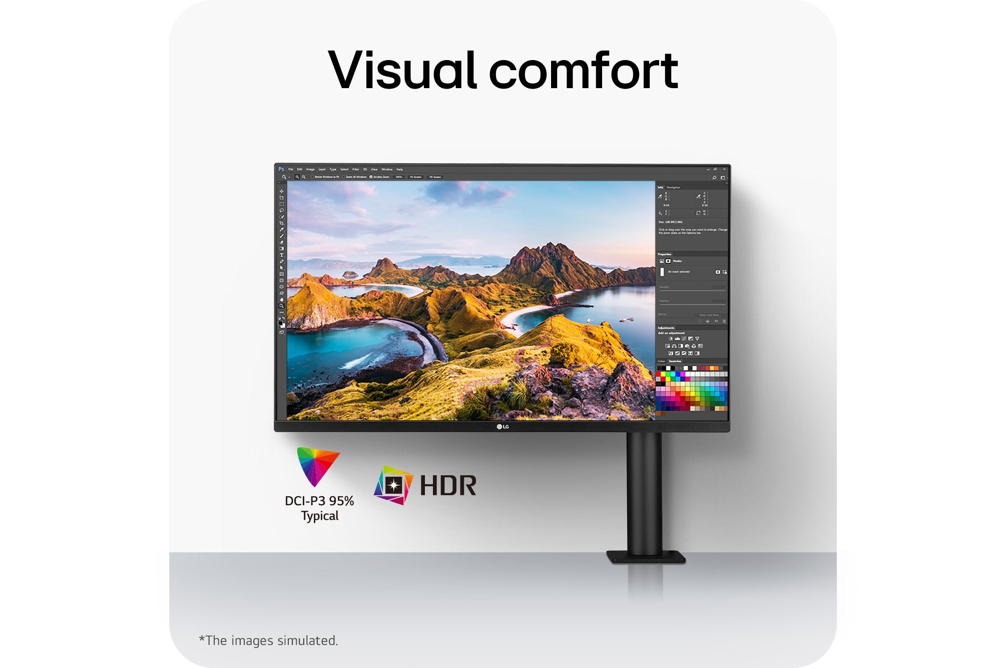 LG 32" UHD 4K ERGO IPS MONITOR WITH USB-C