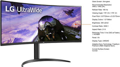 LG 34" CURVED ULTRAWIDE QHD 1440P HDR FREESYNC PREMIUM MONITOR WITH 160HZ REFRESH RATE