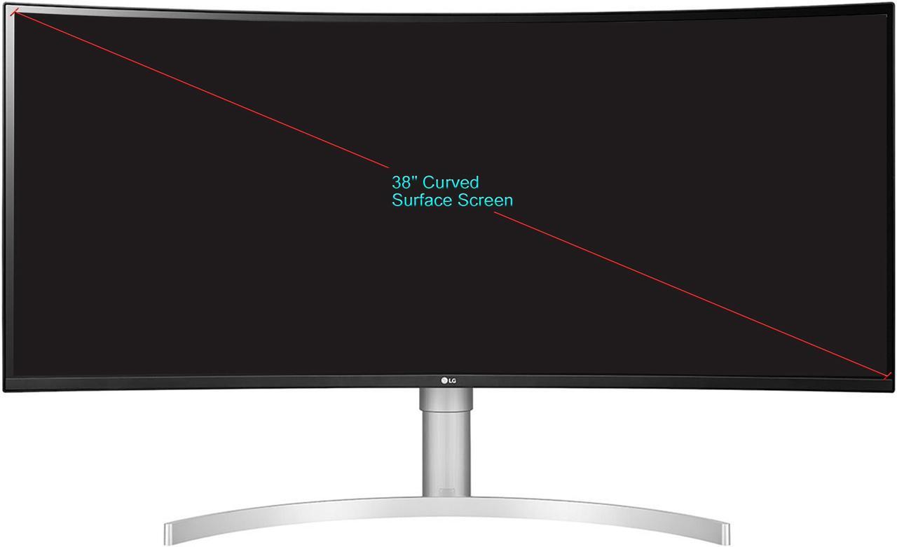 LG 38" ULTRAWIDE QHD+ IPS CURVED MONITOR WITH THUNDERBOLT 3 CONNECTIVITY
