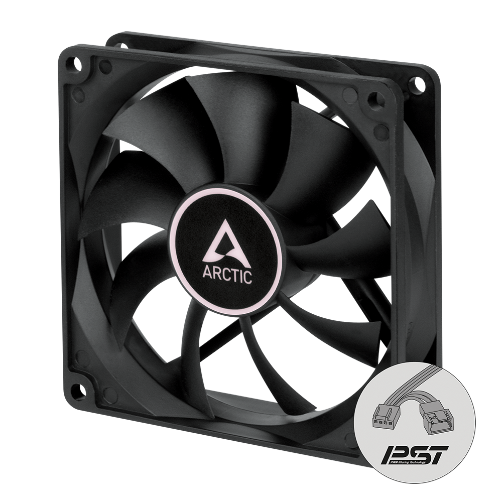 ARCTIC F9 92MM PWM PST CASE FAN 1800RPM BLACK