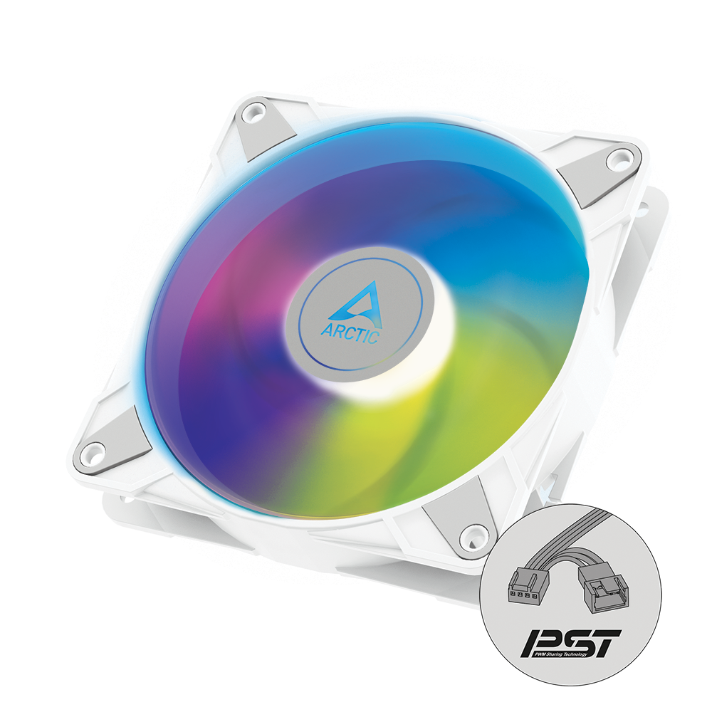 ARCTIC P12 120MM PWM PST ARGB CASE FAN 2000RPM 1PK