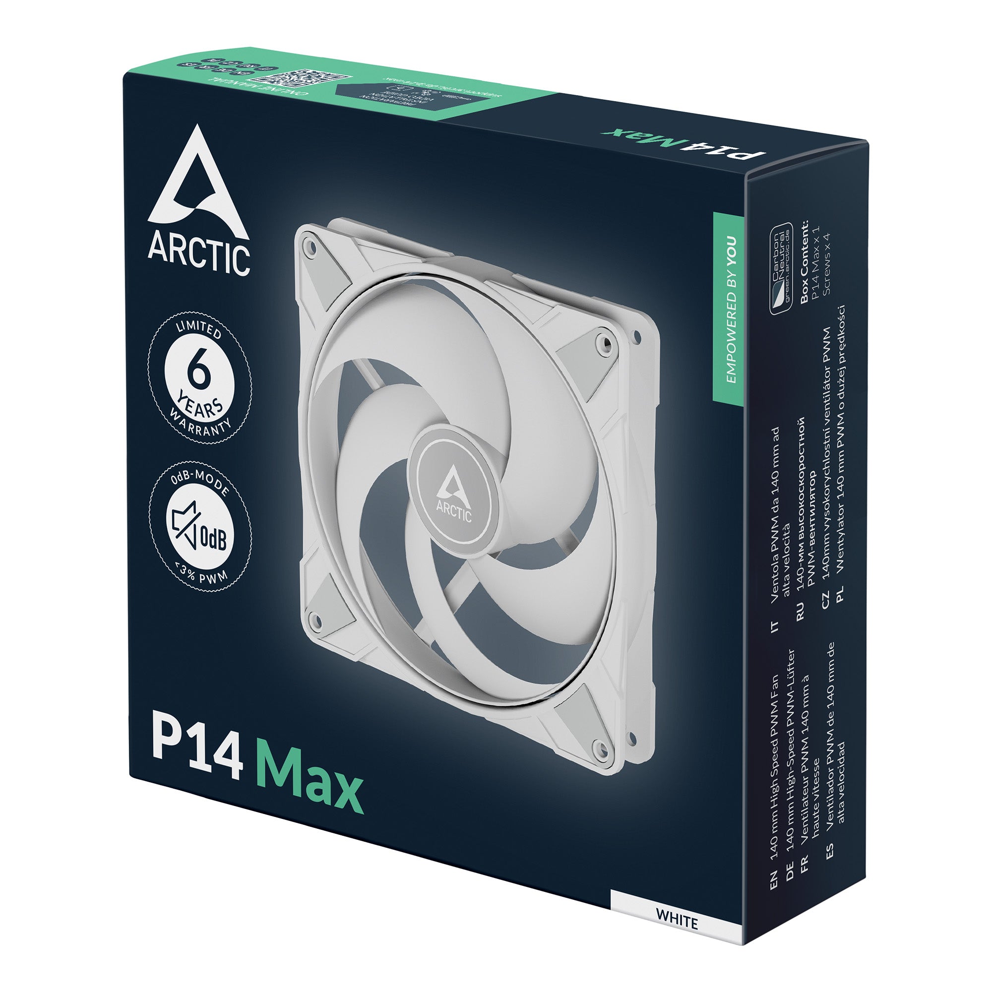 ARCTIC P14 MAX PWM 140MM CASE FAN 2800RPM (1PK)