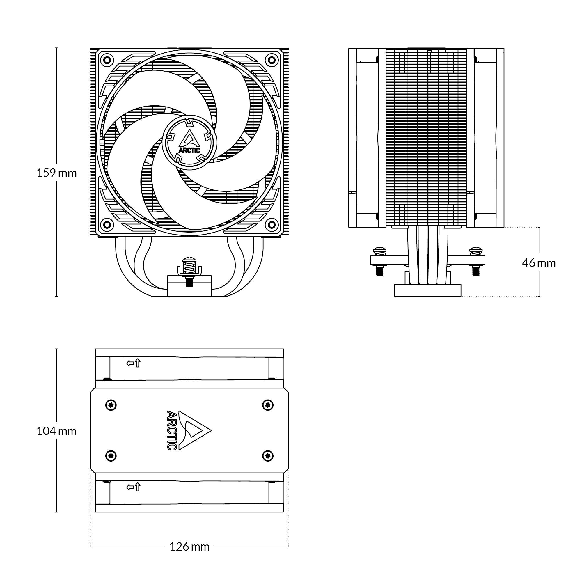 ARCTIC FREEZER 36 CO S1700/S1851 AM5 DUAL 12CM PRESSURE OPTIMIZED