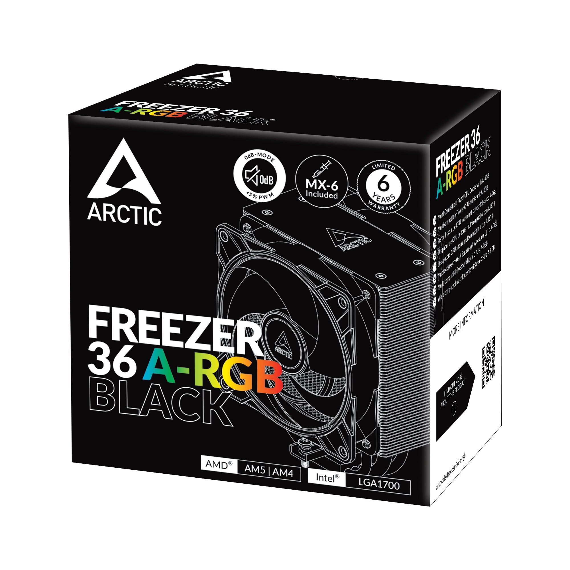 ARCTIC FREEZER 36 A-RGB S1700/S1851 AM5 DUAL 12CM PRESSURE OPTIMIZED