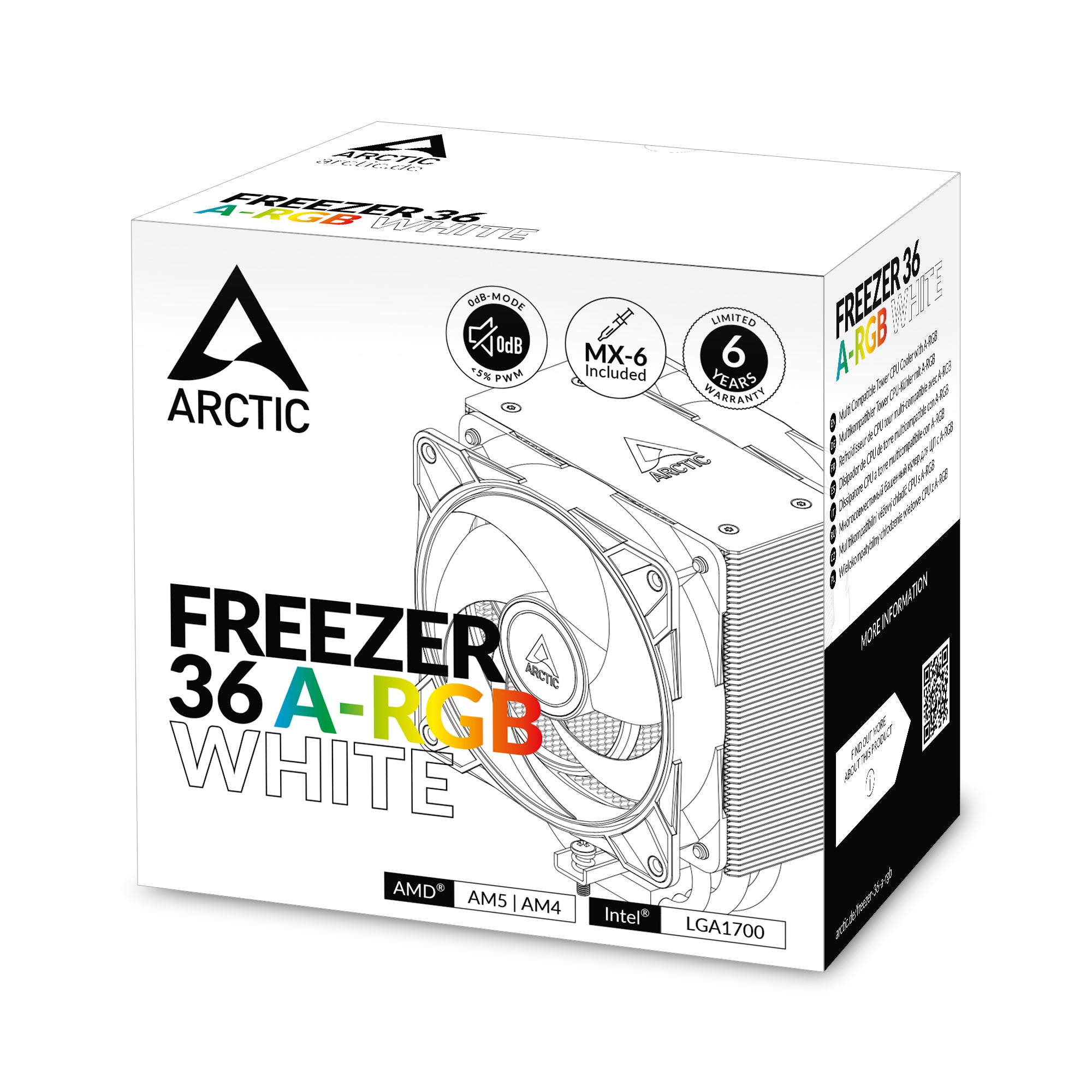 ARCTIC FREEZER 36 A-RGB S1700/S1851 AM5 DUAL 12CM PRESSURE OPTIMIZED