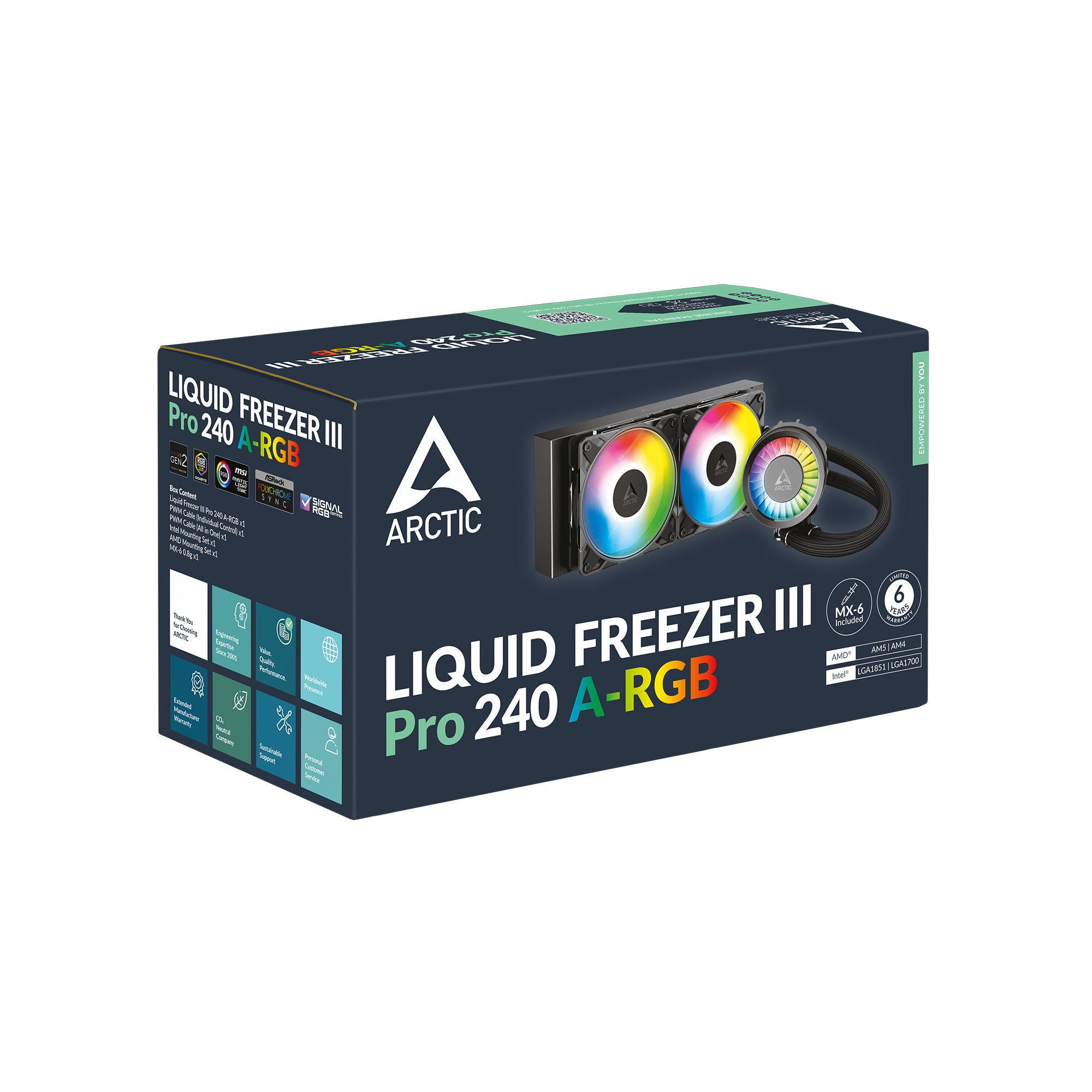 ARCTIC LIQUID FREEZER III PRO 240 A-RGB BLACK AIO CPU WATER COOLER