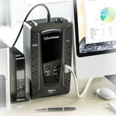 CYBERPOWER 750VA/450W 1030J W/AVR 12-OUT,USB