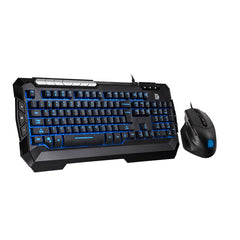 TT ESPORTS COMMANDER V2 GAMING COMBO RED/BLUE/PURPLE KB+MSE