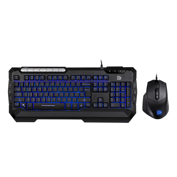 TT ESPORTS COMMANDER V2 GAMING COMBO RED/BLUE/PURPLE KB+MSE