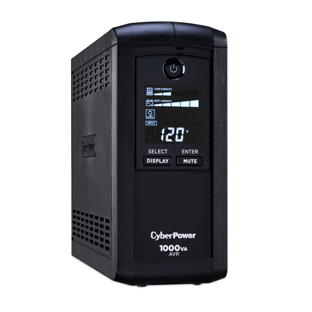 CYBERPOWER 1000VA/600W 1080J W/AVR,DISPLAY 9-OUT,USB/RS232