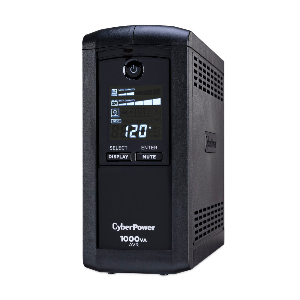 CYBERPOWER 1000VA/600W 1080J W/AVR,DISPLAY 9-OUT,USB/RS232