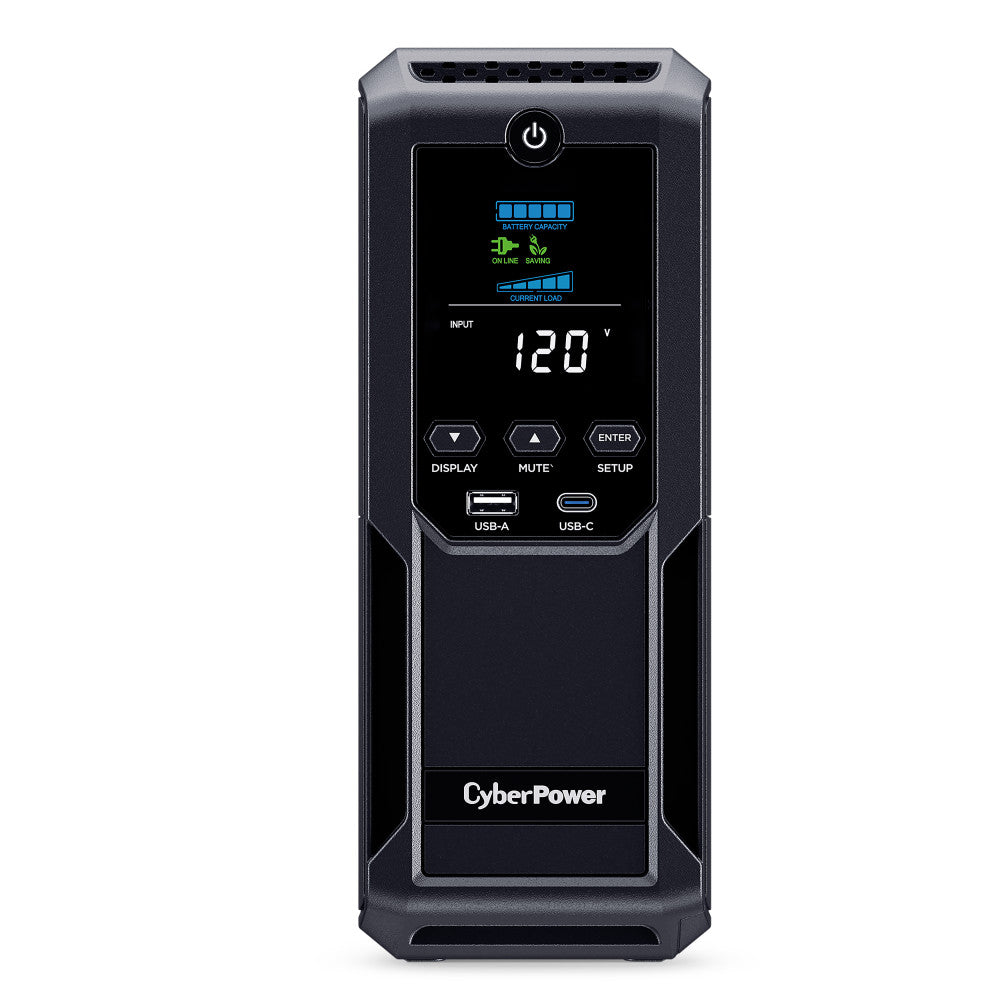 CYBERPOWER 1350VA/815W 1500J W/AVR,DISPLAY 12-OUT,USB-A+C/RS232