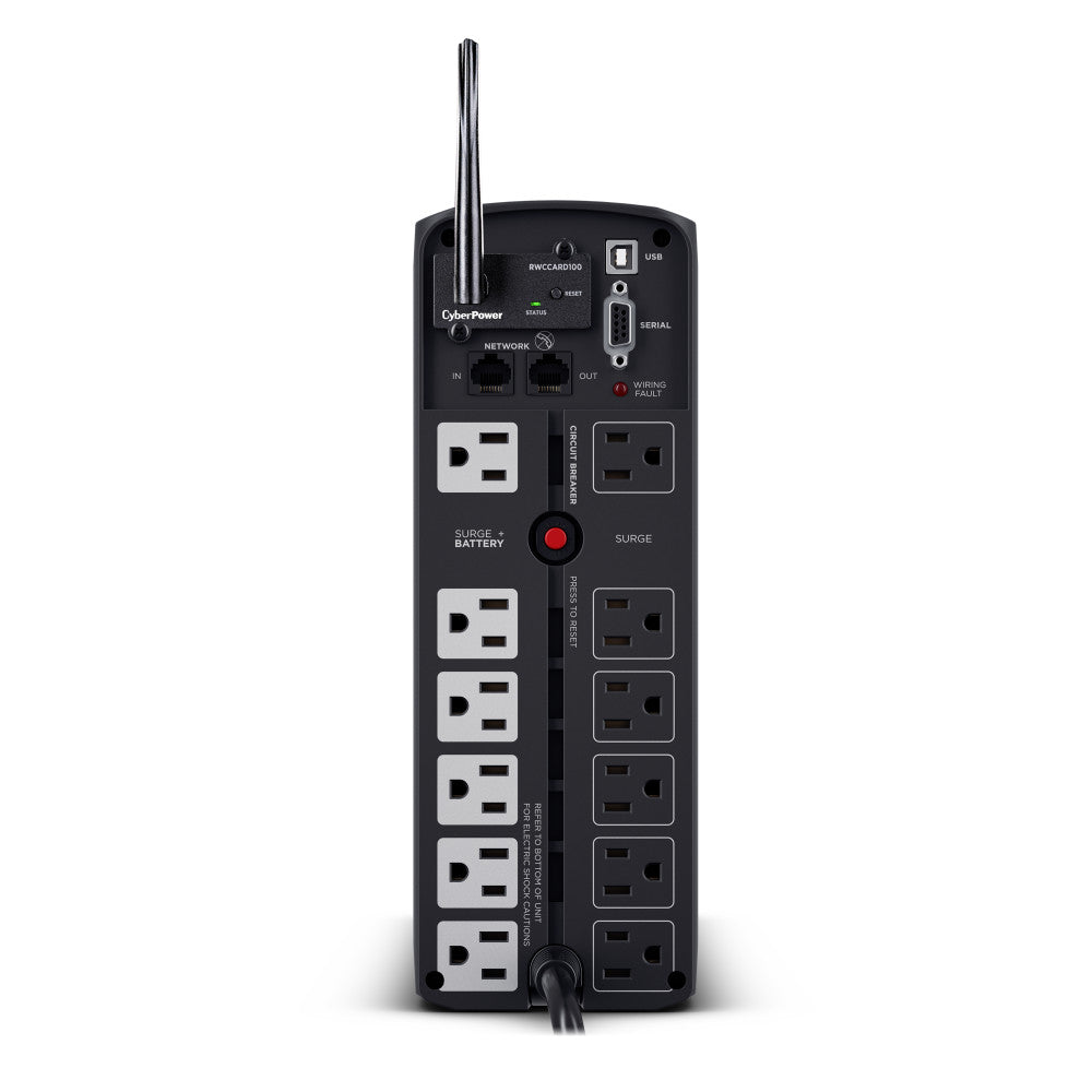 CYBERPOWER 1500VA/1000W 1445J W/AVR,DISPLAY 12-OUT,PFC SINEWAVE
