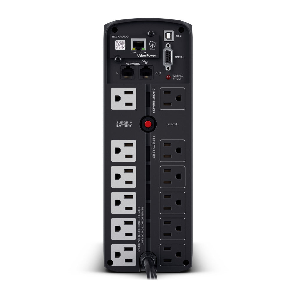 CYBERPOWER 1500VA/1000W 1445J W/AVR,DISPLAY 12-OUT,PFC SINEWAVE