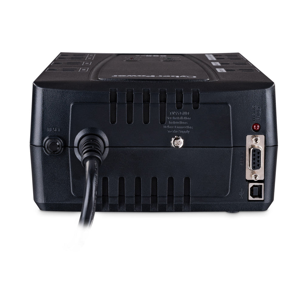 CYBERPOWER 685VA/390W 890J W/AVR 8-OUT,USB/RS232 SINE WAVE
