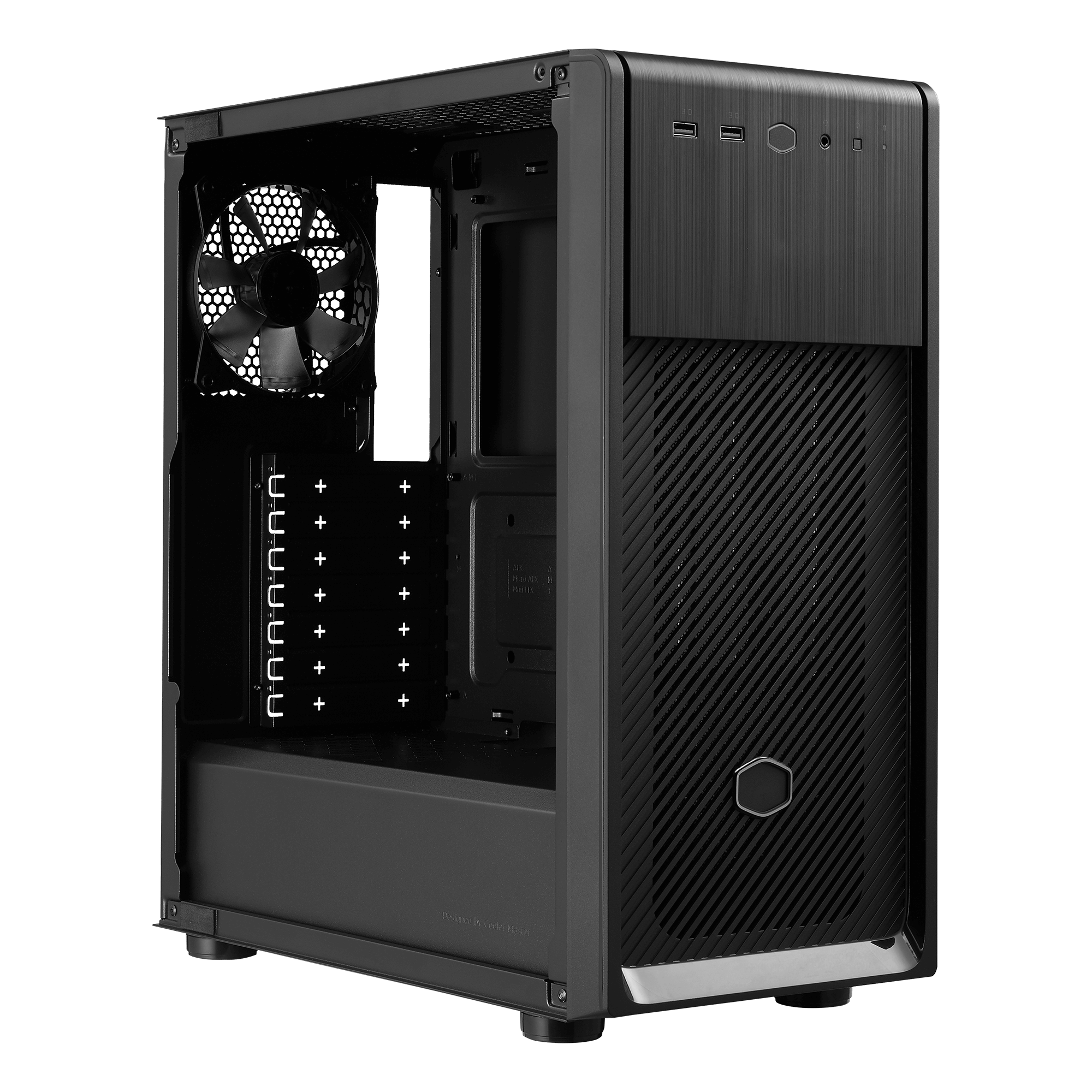 CM ELITE 500 TG W/ODD ATX TOWER CASE BLACK
