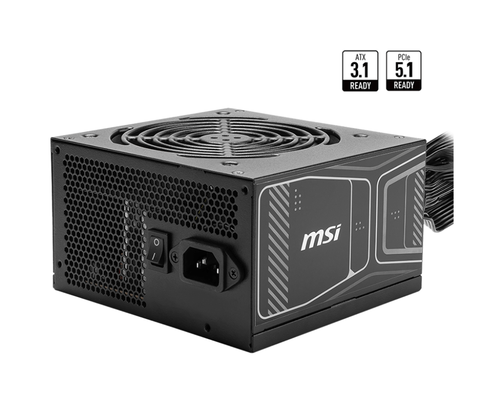 MSI MAG A850GN ATX 3.1 80+ GOLD 850W PCIE5 NON-MOD P/S BLACK BULK