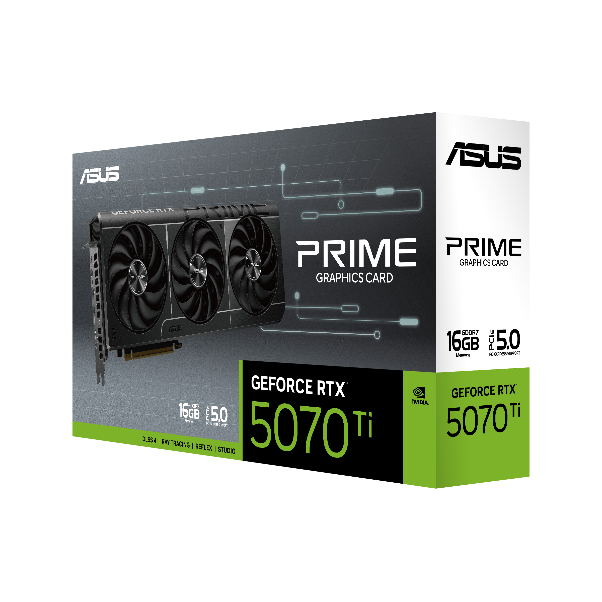 ASUS GEFORCE RTX 5070 TI 16GB GDDR7 2482/28GBPS 3XDP+HDMI PCI-E 5.0