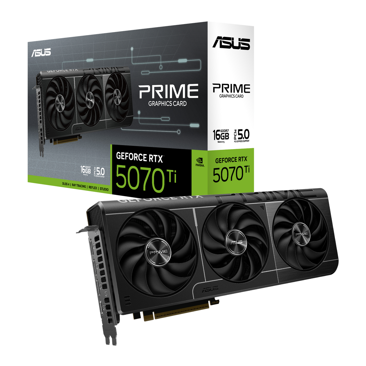 ASUS GEFORCE RTX 5070 TI 16GB GDDR7 2482/28GBPS 3XDP+HDMI PCI-E 5.0