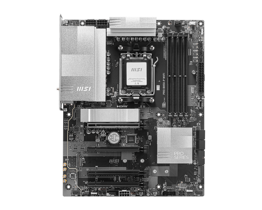 MSI B850 AM5 4DDR5 RAID SATA6G M.2USB3.2 A+C WIFI 7 BT DP+HDMI ARGB ATX MB392607