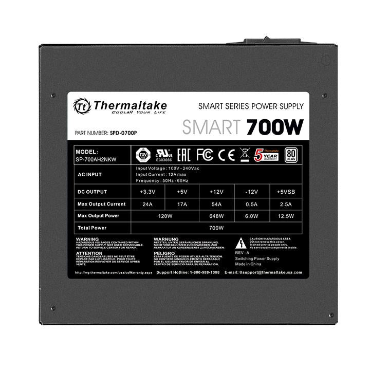 TT SMART WHITE 700W 80+  ATX NON MODULAR