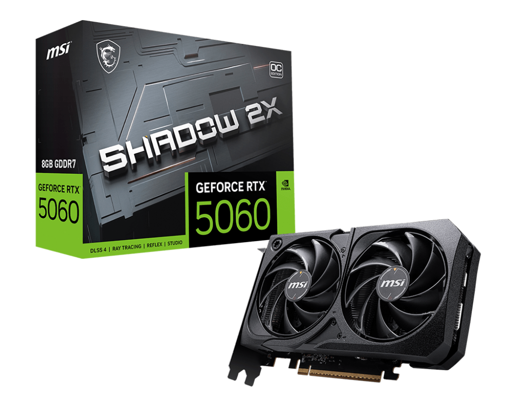 MSI GEFORCE RTX 5060 8GB GDDR7 2535/28GBPS 3XDP+HDMI PCI-E 5.0