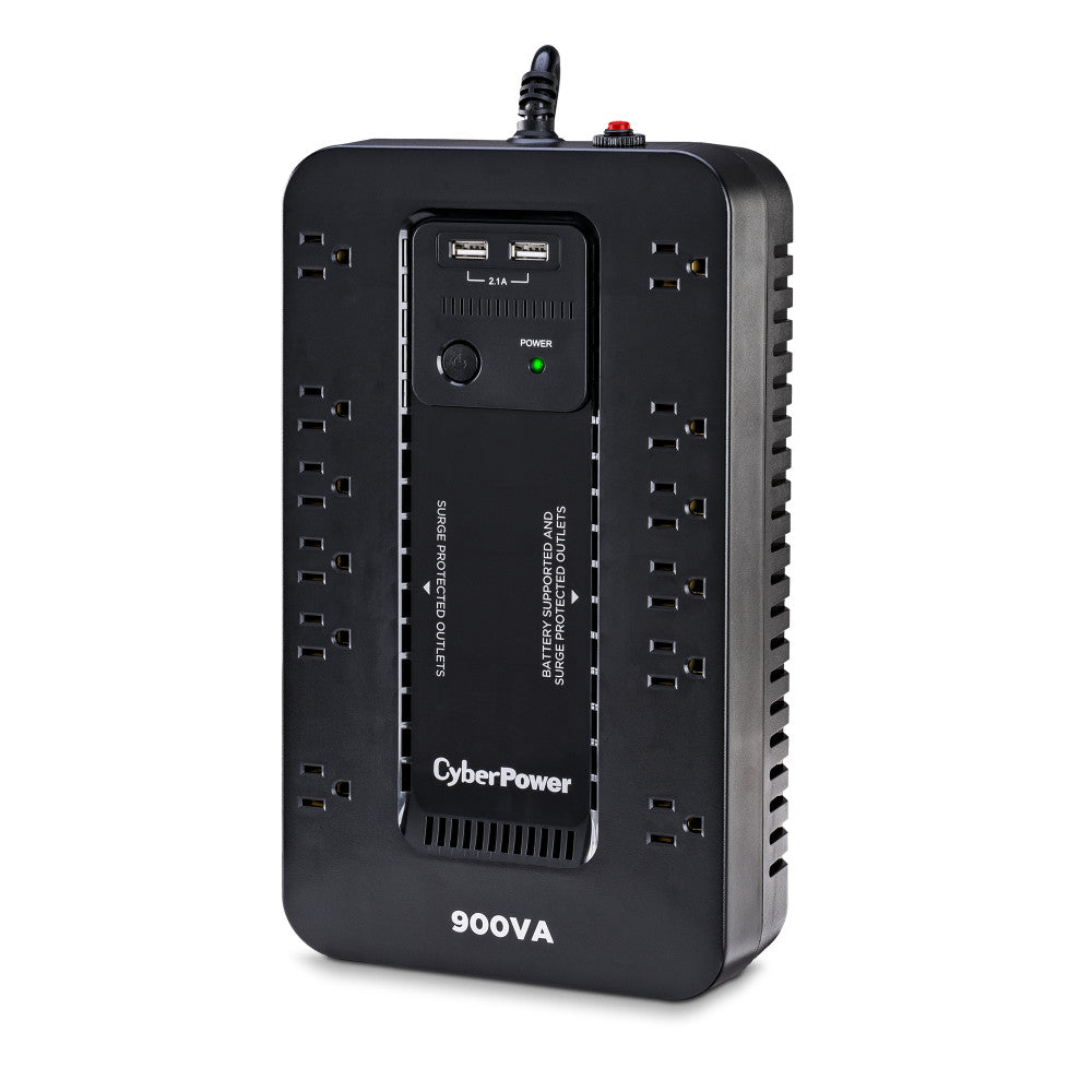 CYBERPOWER STANDBY 900VA/500W 890J, 12-OUT, 2-USB