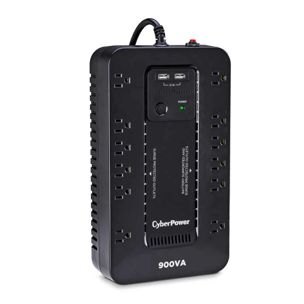 CYBERPOWER STANDBY 900VA/500W 890J, 12-OUT, 2-USB